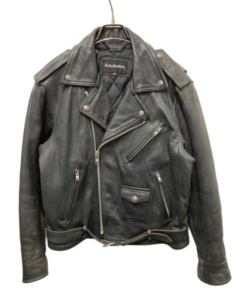 HARLEY-DAVIDSON（ハーレーダビッドソン）HARLEY-DAVIDSON (ハーレーダビッドソン) レザーライダースジャケット ブラック サイズ:40の古着・服飾アイテム