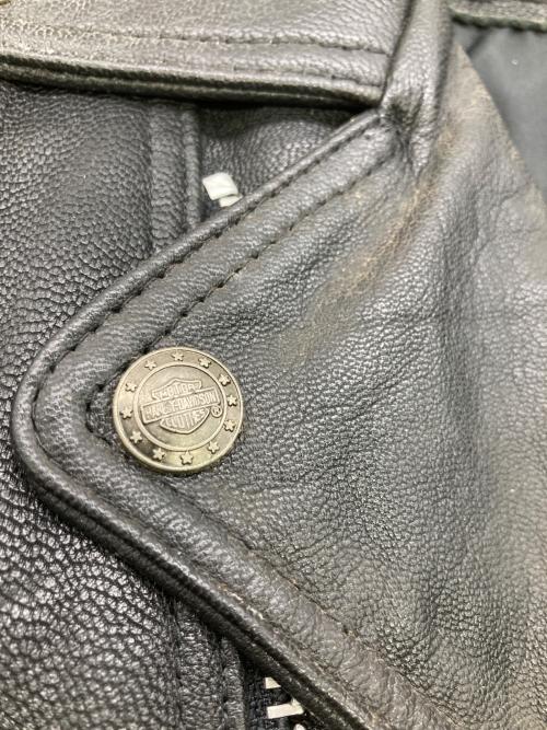 HARLEY-DAVIDSON（ハーレーダビッドソン）HARLEY-DAVIDSON (ハーレーダビッドソン) レザーライダースジャケット ブラック サイズ:40の古着・服飾アイテム