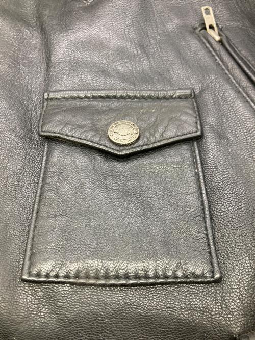 HARLEY-DAVIDSON（ハーレーダビッドソン）HARLEY-DAVIDSON (ハーレーダビッドソン) レザーライダースジャケット ブラック サイズ:40の古着・服飾アイテム
