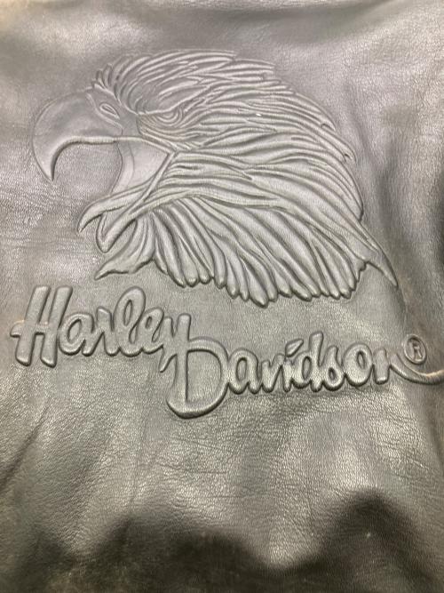 HARLEY-DAVIDSON（ハーレーダビッドソン）HARLEY-DAVIDSON (ハーレーダビッドソン) レザーライダースジャケット ブラック サイズ:40の古着・服飾アイテム