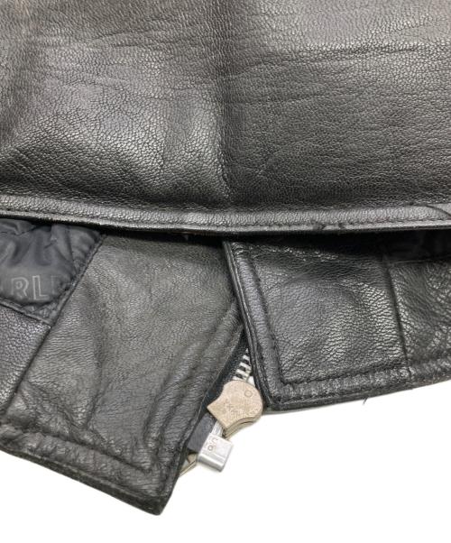 HARLEY-DAVIDSON（ハーレーダビッドソン）HARLEY-DAVIDSON (ハーレーダビッドソン) レザーライダースジャケット ブラック サイズ:40の古着・服飾アイテム
