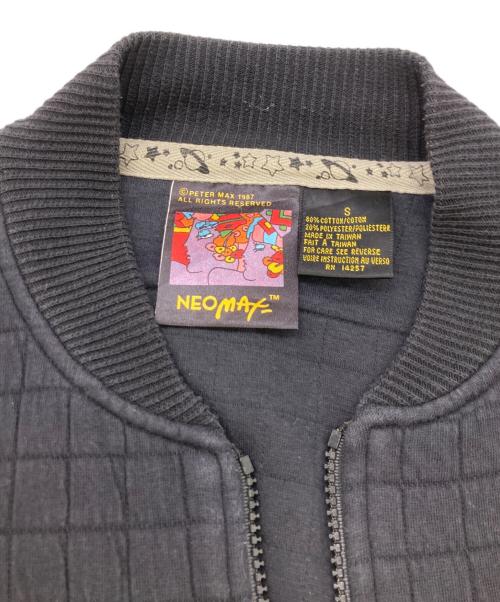 NEO MAX（ネオ マックス）NEO MAX (ネオ マックス) 80s アートパッチキルトジャケット ブラック サイズ:Sの古着・服飾アイテム