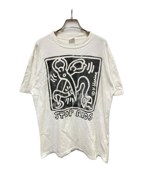 POP SHOP（ポップショップ）POP SHOP (ポップショップ) プリントTシャツ ホワイト サイズ:Lの古着・服飾アイテム
