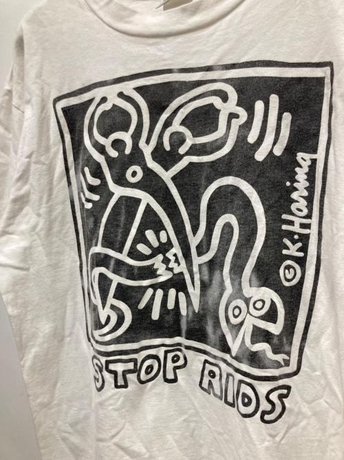 POP SHOP（ポップショップ）POP SHOP (ポップショップ) プリントTシャツ ホワイト サイズ:Lの古着・服飾アイテム