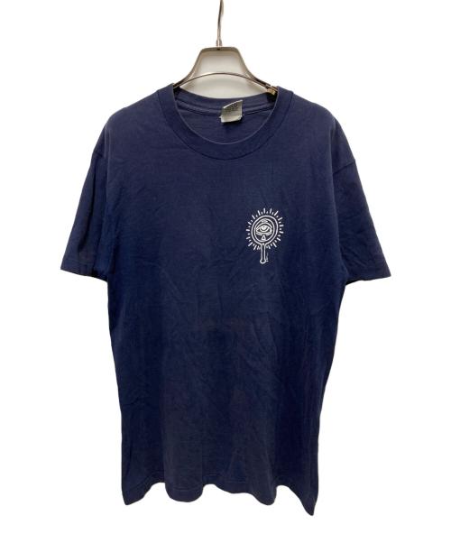 POP SHOP（ポップショップ）POP SHOP (ポップショップ) プリントTシャツ ネイビー サイズ:Mの古着・服飾アイテム