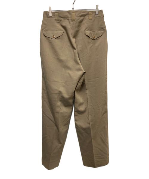US ARMY（ユーエスアーミー）US ARMY (ユーエスアーミー) 40s OFFICERS TROUSERS スラックス ベージュ サイズ:32Lの古着・服飾アイテム