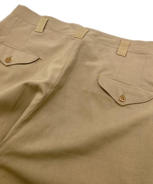 US ARMY（ユーエスアーミー）US ARMY (ユーエスアーミー) 40s OFFICERS TROUSERS スラックス ベージュ サイズ:32Lの古着・服飾アイテム