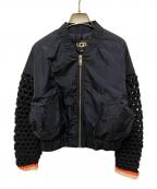 UGGアグ）の古着「Georgina Maxi Crochet Jacket」｜ネイビー