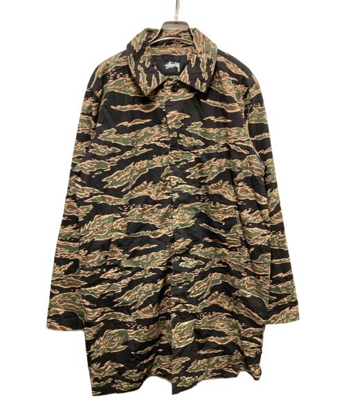stussy（ステューシー）stussy (ステューシー) タイガーカモコート オリーブ サイズ:Sの古着・服飾アイテム