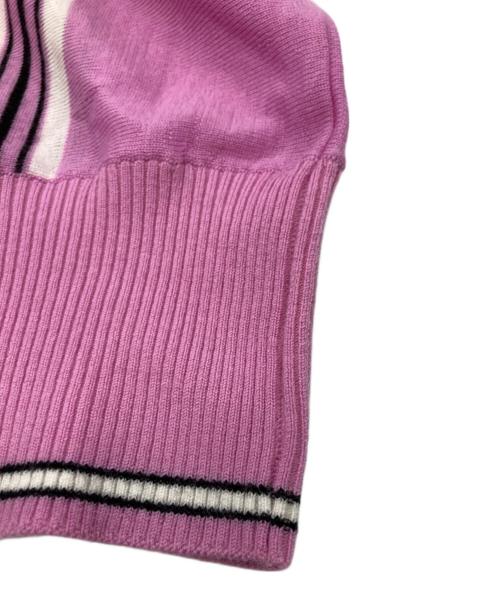 jacquemus（ジャックムス）jacquemus (ジャックムス) LE CARDIGAN SPIAGGIA ストライプカーディガン ピンク サイズ:36の古着・服飾アイテム