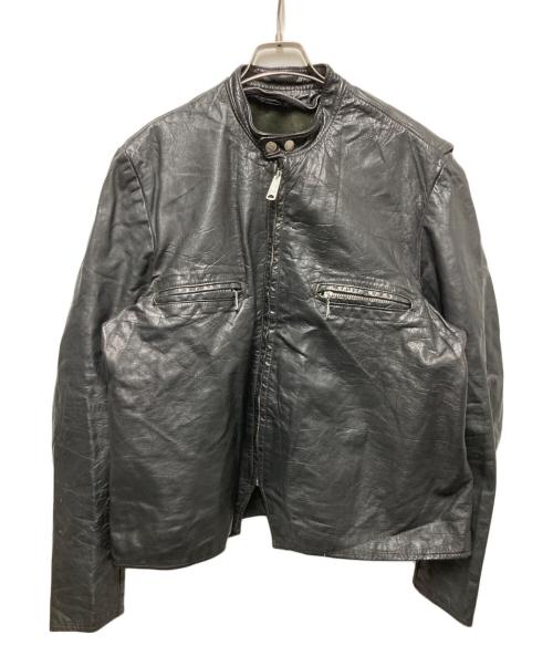 Brooks Leather Sportswear（ブルックス）Brooks Leather Sportswear (ブルックス) シングルライダースジャケット ブラック サイズ:ーの古着・服飾アイテム