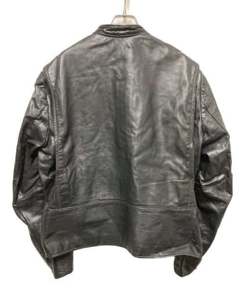 Brooks Leather Sportswear（ブルックス）Brooks Leather Sportswear (ブルックス) シングルライダースジャケット ブラック サイズ:ーの古着・服飾アイテム