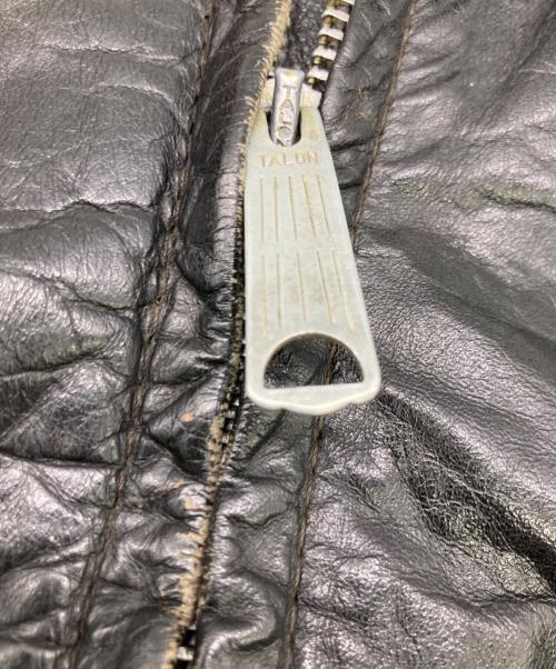Brooks Leather Sportswear（ブルックス）Brooks Leather Sportswear (ブルックス) シングルライダースジャケット ブラック サイズ:ーの古着・服飾アイテム