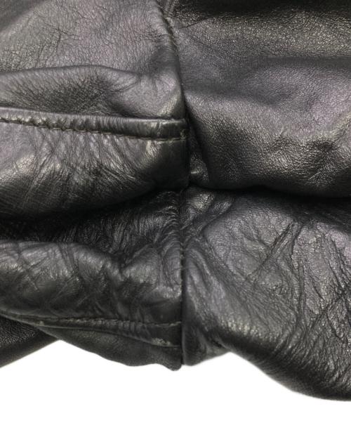 Brooks Leather Sportswear（ブルックス）Brooks Leather Sportswear (ブルックス) シングルライダースジャケット ブラック サイズ:ーの古着・服飾アイテム