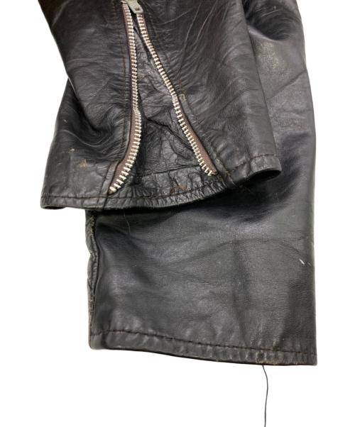 Brooks Leather Sportswear（ブルックス）Brooks Leather Sportswear (ブルックス) シングルライダースジャケット ブラック サイズ:ーの古着・服飾アイテム