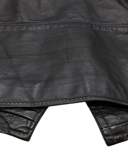 Brooks Leather Sportswear（ブルックス）Brooks Leather Sportswear (ブルックス) シングルライダースジャケット ブラック サイズ:ーの古着・服飾アイテム