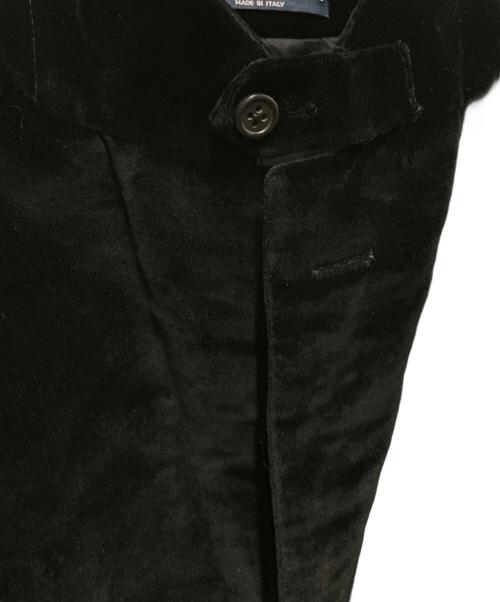 POLO RALPH LAUREN（ポロ・ラルフローレン）POLO RALPH LAUREN (ポロ・ラルフローレン) ベロアテーラードジャケット ブラック サイズ:44の古着・服飾アイテム