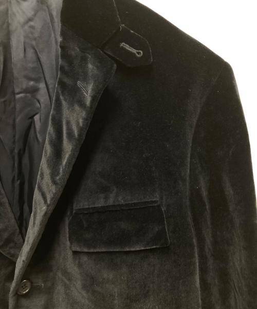 POLO RALPH LAUREN（ポロ・ラルフローレン）POLO RALPH LAUREN (ポロ・ラルフローレン) ベロアテーラードジャケット ブラック サイズ:44の古着・服飾アイテム