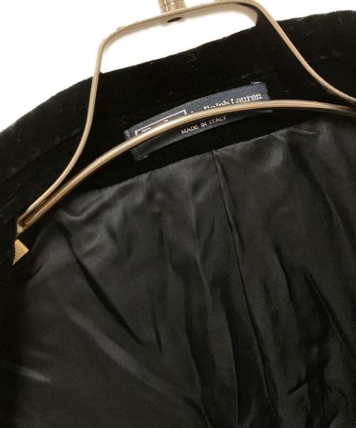POLO RALPH LAUREN（ポロ・ラルフローレン）POLO RALPH LAUREN (ポロ・ラルフローレン) ベロアテーラードジャケット ブラック サイズ:44の古着・服飾アイテム