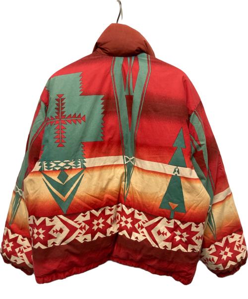 RALPH LAUREN（ラルフローレン）RALPH LAUREN (ラルフローレン) 80-90sネイティブダウンジャケット レッド サイズ:Mの古着・服飾アイテム