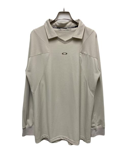 OAKLEY（オークリー）OAKLEY (オークリー) フロントロゴスキッパーカットソー ベージュ サイズ:Mの古着・服飾アイテム