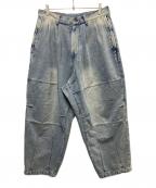 TIGHTBOOTH PRODUCTIONタイトブースプロダクション）の古着「DENIM BALLOON PANTS」｜インディゴ