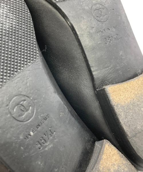 CHANEL（シャネル）CHANEL (シャネル) バレリーナ ココマークリボンパンプス ブラック サイズ:	SIZE 38 1/2の古着・服飾アイテム