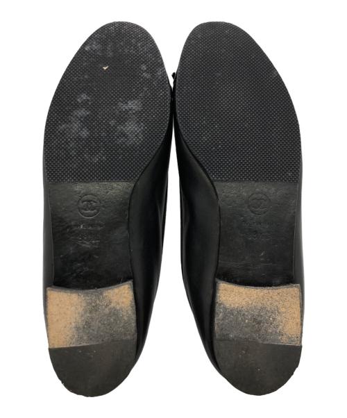 CHANEL（シャネル）CHANEL (シャネル) バレリーナ ココマークリボンパンプス ブラック サイズ:	SIZE 38 1/2の古着・服飾アイテム
