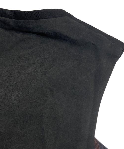 Y's for men（ワイズフォーメン）Y's for men (ワイズフォーメン) WOOL GABARDINE 7-BUTTON VEST/ウールギャバジン製ボタンベスト ブラック サイズ:3の古着・服飾アイテム
