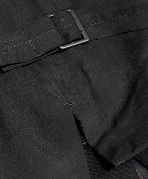 Y's for men（ワイズフォーメン）Y's for men (ワイズフォーメン) WOOL GABARDINE 7-BUTTON VEST/ウールギャバジン製ボタンベスト ブラック サイズ:3の古着・服飾アイテム