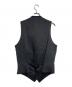 Y's for men (ワイズフォーメン) WOOL GABARDINE 7-BUTTON VEST/ウールギャバジン製ボタンベスト ブラック サイズ:3：25000円