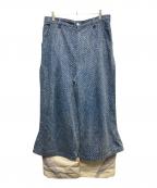 NAMESAKEネイムセイク）の古着「PRINCE CRINKLE WASH TRACK JEANS」｜インディゴ