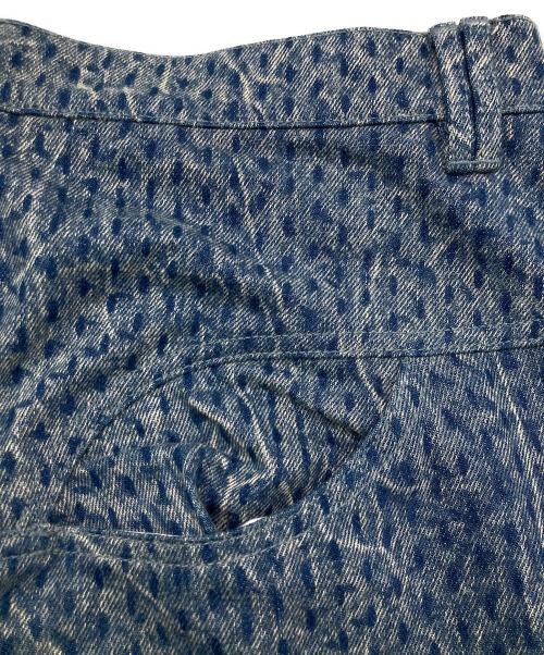 NAMESAKE（ネイムセイク）NAMESAKE (ネイムセイク) PRINCE CRINKLE WASH TRACK JEANS インディゴ サイズ:Lの古着・服飾アイテム