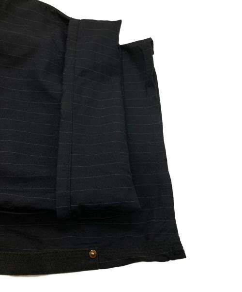 KHOKI（コッキ）KHOKI (コッキ) ダブルニーストライプオーバーオール/Double-Knee Stripe Overalls ブラック サイズ:4の古着・服飾アイテム