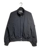 MATSUFUJIマツフジ）の古着「Stand Collar Nylon Jacket/スタンドカラーナイロンジャケット」｜ブラック