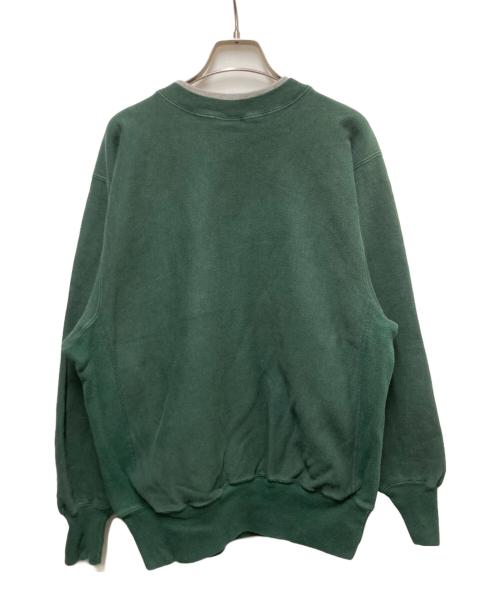 Champion（チャンピオン）Champion (チャンピオン) 90s リバースウィーブスウェット グリーン×グレー サイズ:Lの古着・服飾アイテム