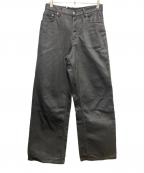 DRIES VAN NOTENドリスヴァンノッテン）の古着「Pine Denim Pants コーティングパンツ」｜ブラック