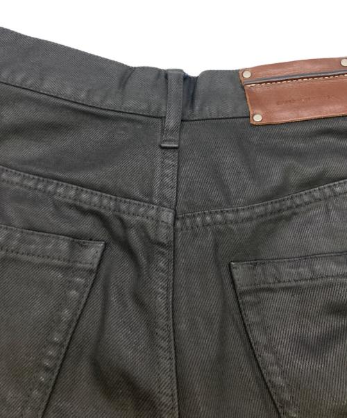DRIES VAN NOTEN（ドリスヴァンノッテン）DRIES VAN NOTEN (ドリスヴァンノッテン) Pine Denim Pants コーティングパンツ ブラック サイズ:29の古着・服飾アイテム