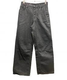 DRIES VAN NOTEN（ドリスヴァンノッテン）の古着「Pine Denim Pants コーティングパンツ」｜ブラック