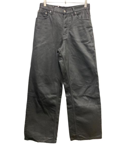 DRIES VAN NOTEN（ドリスヴァンノッテン）DRIES VAN NOTEN (ドリスヴァンノッテン) Pine Denim Pants コーティングパンツ ブラック サイズ:29の古着・服飾アイテム