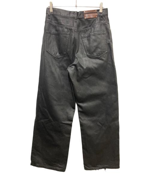 DRIES VAN NOTEN（ドリスヴァンノッテン）DRIES VAN NOTEN (ドリスヴァンノッテン) Pine Denim Pants コーティングパンツ ブラック サイズ:29の古着・服飾アイテム