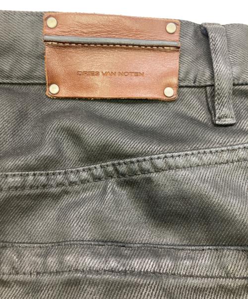 DRIES VAN NOTEN（ドリスヴァンノッテン）DRIES VAN NOTEN (ドリスヴァンノッテン) Pine Denim Pants コーティングパンツ ブラック サイズ:29の古着・服飾アイテム