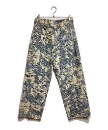 Acne studios（アクネ ストゥディオズ）の古着「1981 U DENIM DISTRESSED MONGRAM」｜インディゴ×ホワイト