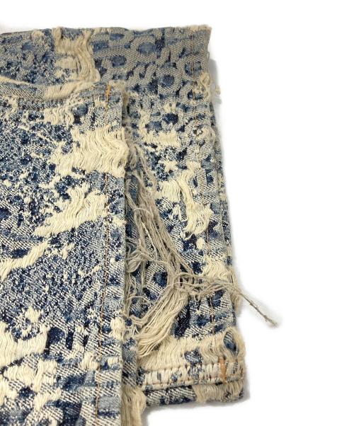 Acne studios（アクネ ストゥディオズ）ACNE STUDIOS (アクネ ストゥディオズ) 1981 U DENIM DISTRESSED MONGRAM インディゴ×ホワイト サイズ:Mの古着・服飾アイテム