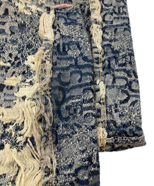 Acne studios（アクネ ストゥディオズ）ACNE STUDIOS (アクネ ストゥディオズ) 1981 U DENIM DISTRESSED MONGRAM インディゴ×ホワイト サイズ:Mの古着・服飾アイテム