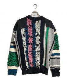 sacai（サカイ）の古着「RUG JACQUARD KNIT PULLOVER/ラグジャカードニットプルオーバー」｜マルチカラー