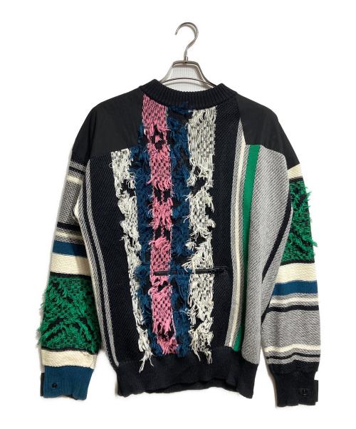 sacai（サカイ）sacai (サカイ) RUG JACQUARD KNIT PULLOVER/ラグジャカードニットプルオーバー マルチカラー サイズ:2の古着・服飾アイテム