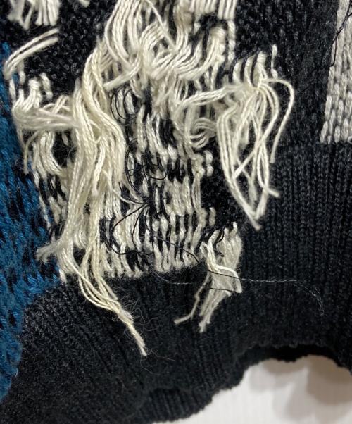 sacai（サカイ）sacai (サカイ) RUG JACQUARD KNIT PULLOVER/ラグジャカードニットプルオーバー マルチカラー サイズ:2の古着・服飾アイテム