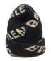 BALENCIAGA (バレンシアガ) ロゴニット帽/Logo knit hat ブラック×ベージュ サイズ:Free：18000円