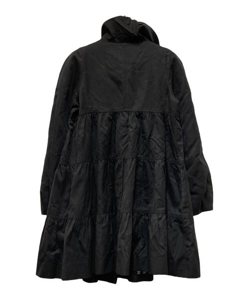 BURBERRY BLUE LABEL（バーバリー ブルー レーベル）BURBERRY BLUE LABEL (バーバリー ブルー レーベル) フリルカラーティアードコート ブラック サイズ:36の古着・服飾アイテム